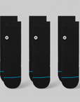 Icon Quarter 3 Pack - Black