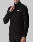 W 100 Glacier 1/4 Zip Fleece - TNF Black - LOADED