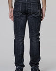 Washed Denim DP Narrow Pant - Black - LOADED