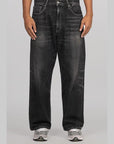 Washed Denim DP Wide Pant - Black - LOADED