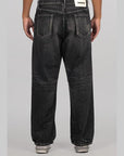 Washed Denim DP Wide Pant - Black - LOADED