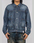 Washed Lightweight Denim Jacket - Indigo - LOADED