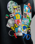 X Hello Kitty And Friends Full Zip Hoodie - Black