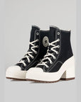 Women's Chuck 70 De Luxe Heel Hi - Black/Egret - LOADED