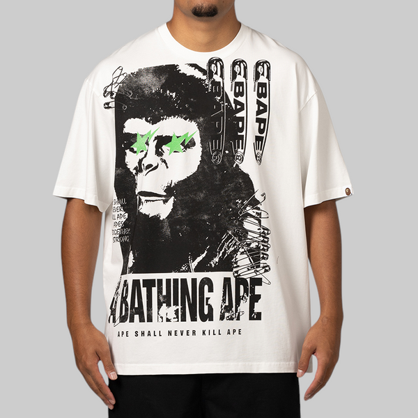 Garment Dye Multi Logo Relaxed Fit T-Shirt - White – LOADED Garment Dye Multi Logo Relaxed Fit T-Shirt - White – LOADED