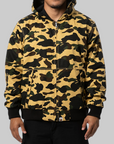 1st Camo Reversible Zip Hoodie Jacket - Yellow