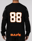 Bape Football Relaxed Fit Long Sleeve - Black