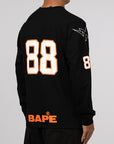 Bape Football Relaxed Fit Long Sleeve - Black