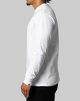 One Point Long Sleeve - White