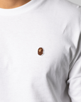 One Point Long Sleeve - White