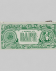 Banknote Design Pouch - Green