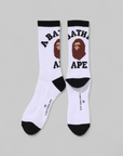 College Socks - White