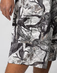 Tree Edge Camo Cargo Short - White