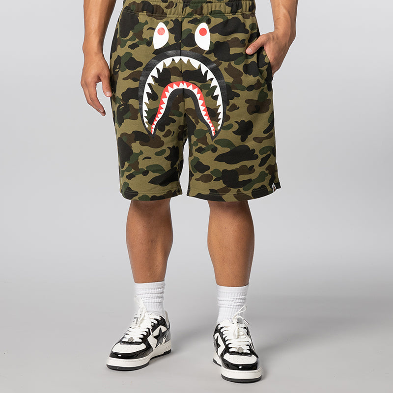 1st Camo Shark Sweat Short - Green