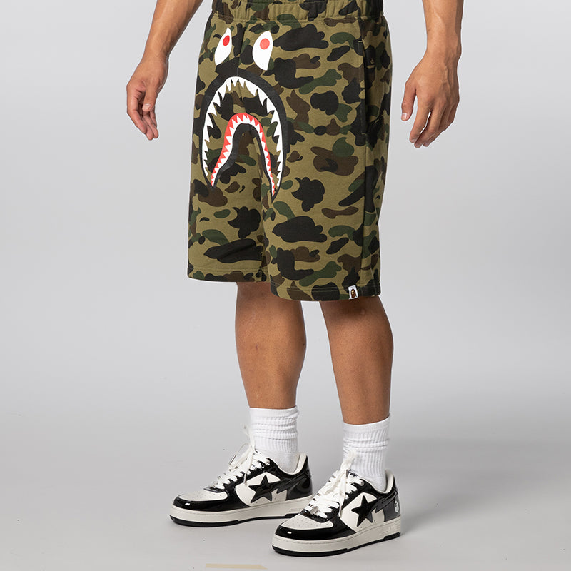1st Camo Shark Sweat Short - Green