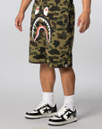 1st Camo Shark Sweat Short - Green