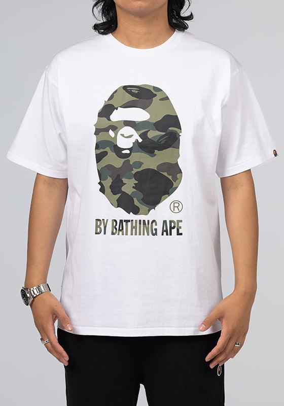 1st Camo By Bathing Ape T-Shirt - White/Green - LOADED