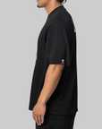 Stencil Font Ape Head Relaxed Fit T-Shirt - Black