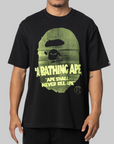 Spray Ape Head Relaxed Fit T-Shirt - Black