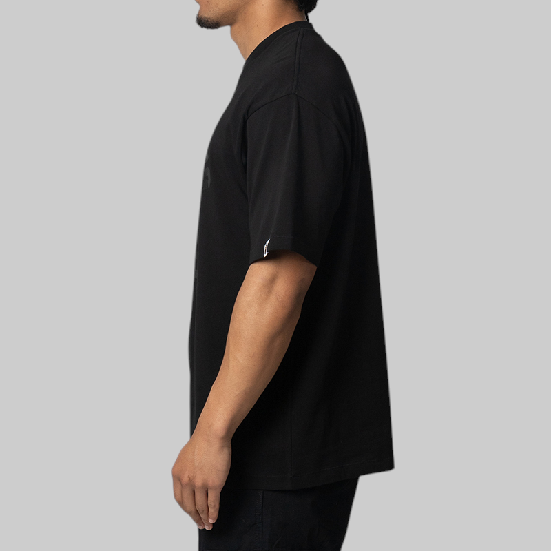 Tonal College Relaxed Fit T-Shirt - Black