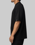 Tonal College Relaxed Fit T-Shirt - Black