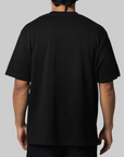 Tonal College Relaxed Fit T-Shirt - Black