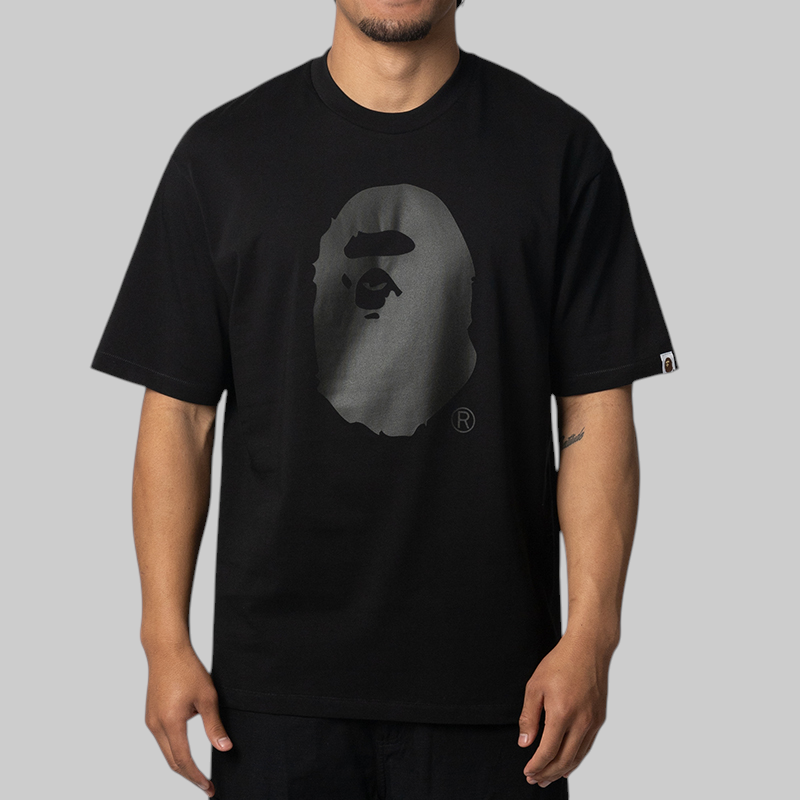Tonal Ape Head Relaxed Fit T-Shirt - Black