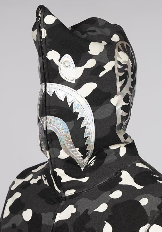 City Camo Shark Full Zip Hoodie - Black - LOADED