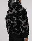 ABC Camo Boa Shark Relaxed Fit Full Zip Hoodie - Black