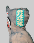 Hand Dye Shark Full Zip Hoodie - Green
