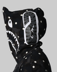 ABC Dot Shark Full Zip Hoodie - Black