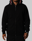 Shark Full Zip Hoodie - Black