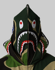 Mega ABC Camo Double Shark Relaxed Fit Hoodie - Green