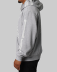 Skeleton Shark Heavy Washed Full Hoodie - Grey