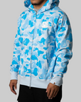 Icy Bape ABC Camo Shark Full Zip Hoodie - Sax