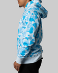Icy Bape ABC Camo Shark Full Zip Hoodie - Sax