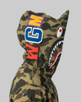 1st Camo Shark Full Zip Hoodie - Green