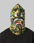 ABC Camo Shark Relaxed Fit Full Zip Hoodie - Black
