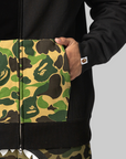 ABC Camo Shark Relaxed Fit Full Zip Hoodie - Black