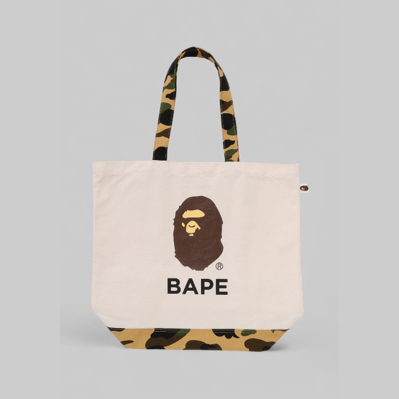 1st Camo Ape Head Tote Bag - Ivory