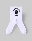 College Socks - White