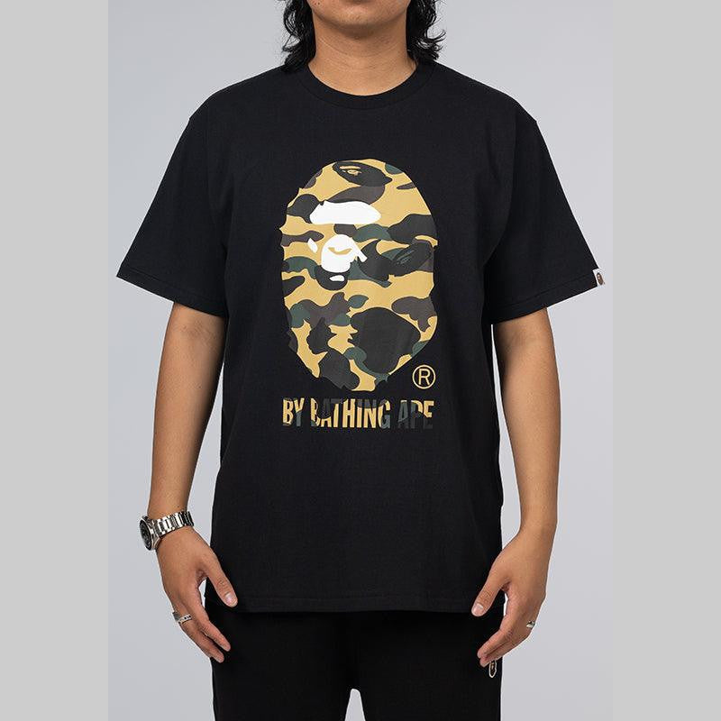 1st Camo By Bathing Ape T-Shirt - Black/Yellow - LOADED