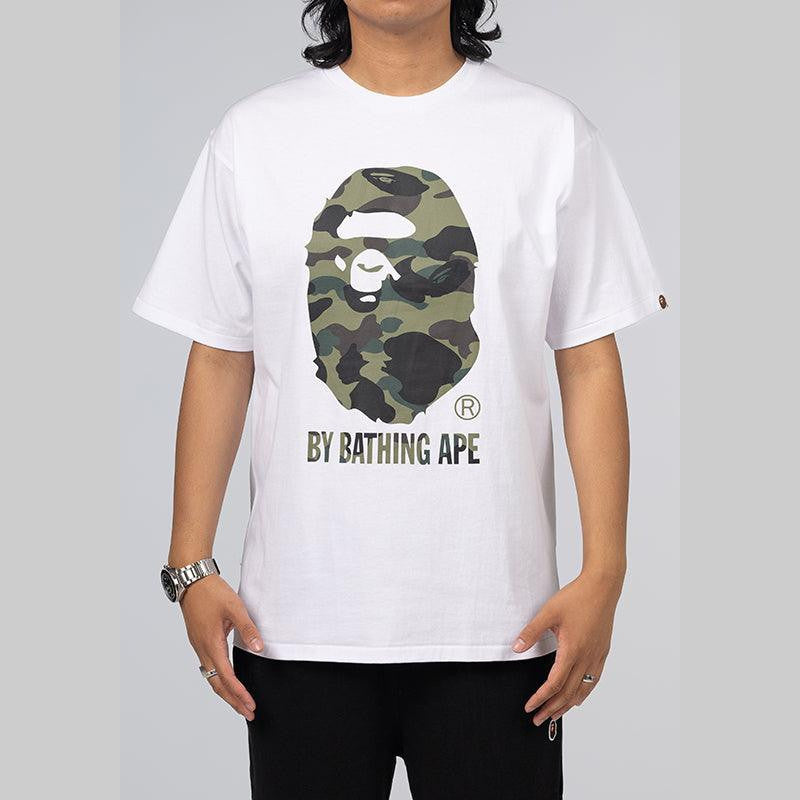 1st Camo By Bathing Ape T-Shirt - White/Green - LOADED