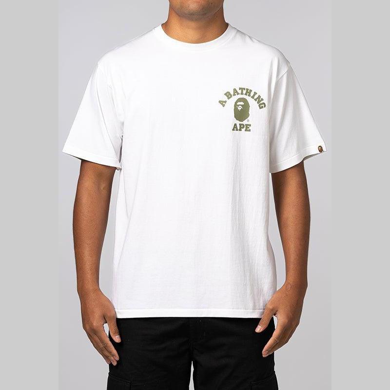 1st Camo College ATS T-Shirt - White