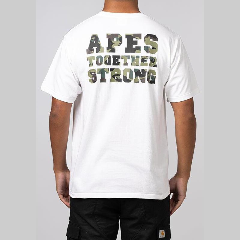 1st Camo College ATS T-Shirt - White