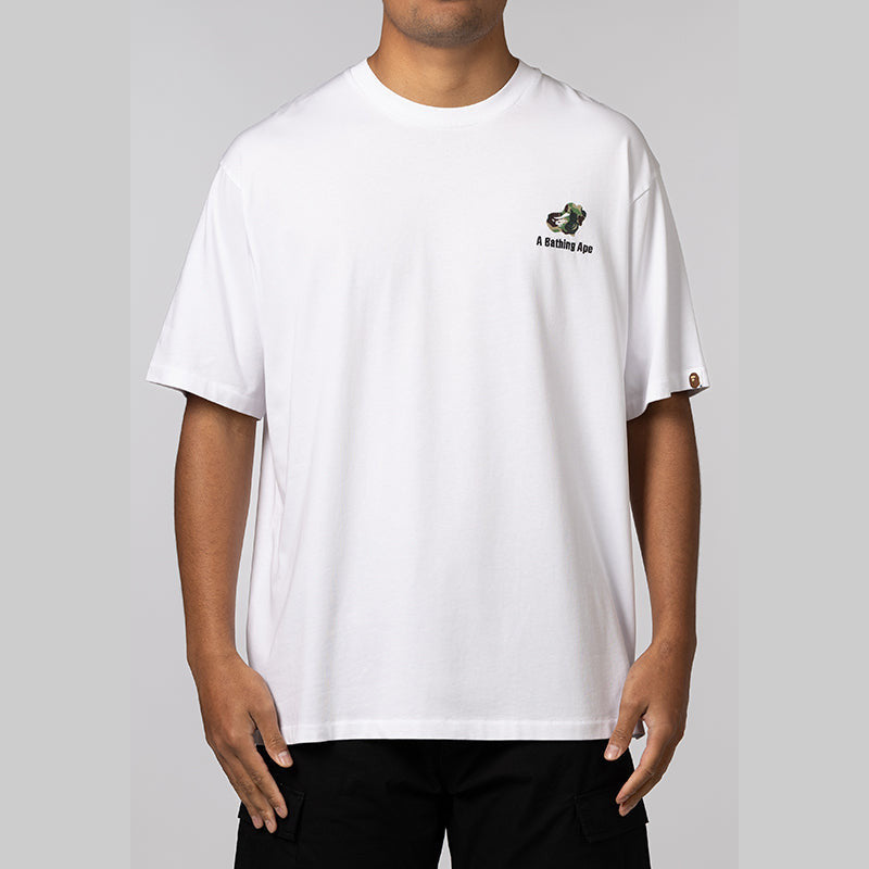 ABC Camo Logo Relaxed Fit T-Shirt - White