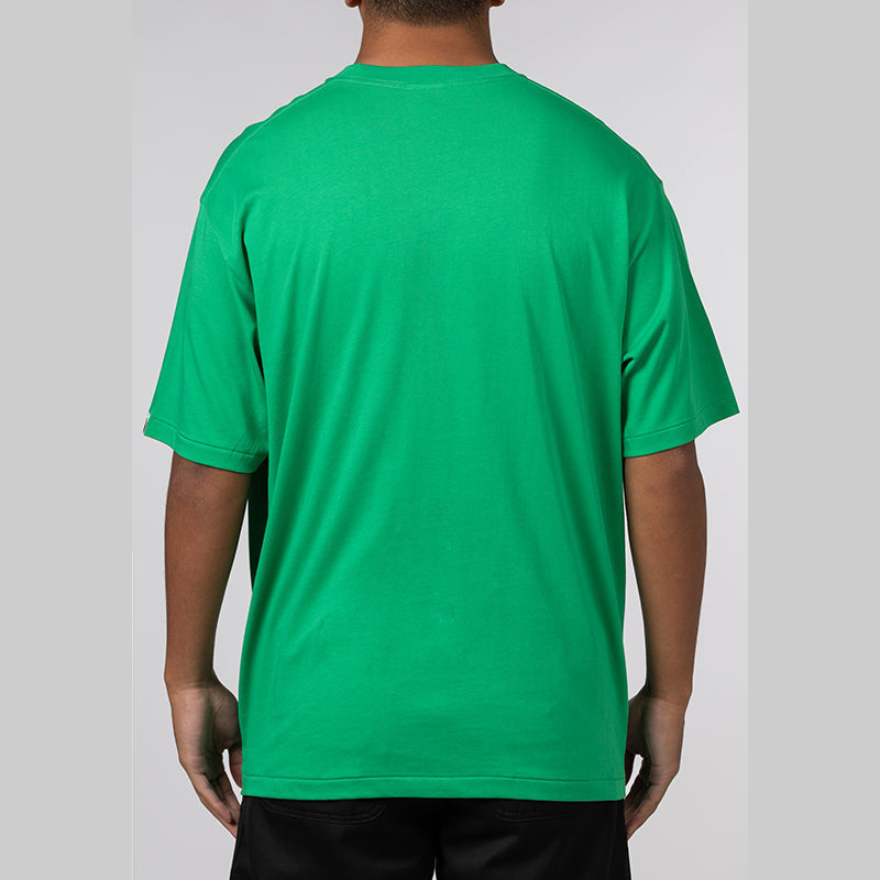 Layered College Relaxed Fit T-Shirt - Green