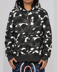 City Camo Shark Full Zip Hoodie - Black - LOADED