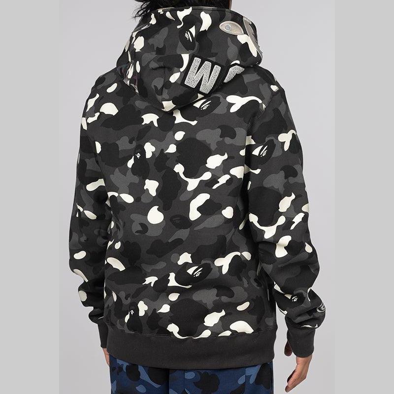 City Camo Shark Full Zip Hoodie - Black - LOADED