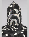 City Camo Shark Full Zip Hoodie - Black - LOADED